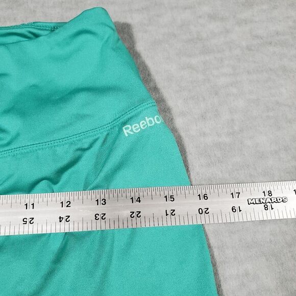 Reebok Leggings Womens Medium Green Stretch Yoga Performance Workwear High Waist - Picture 3 of 7